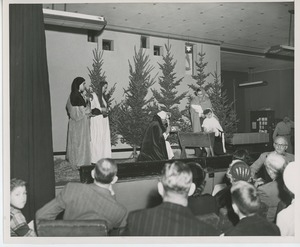 Performers in Christmas pageant