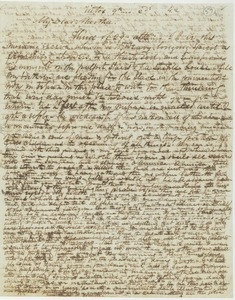 Letter from Erasmus Darwin Hudson to Martha Hudson