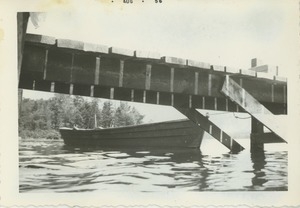 Boat under dock