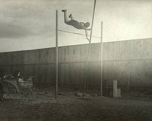 Pole Vaulting and Baby Carriage (c. 1900)