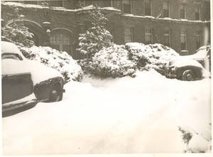 Wintery Scene of Springfield College Campus and the Alumni Hall