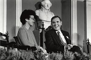 Mayor Raymond L. Flynn with Corazon Aquino, President of the Philippines at Faneuil Hall