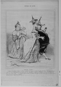 MARIAGE CHINOIS. L'adresse du pêcheur à tendre ses filets, l'habileté du chasseur à saisir le gibier, les ruses du maquignon pour cacher les vices rédhibitoires de son cheval, rien n'est comparable à l'adresse, à l'habileté, à la ruse que dépolie une mère pour marier sa fille..... les pauvres chinois ont beau se méfier des appâts, du miel et de la glu, il en tombe toujours quelqu'un dans le traquenard maternel.