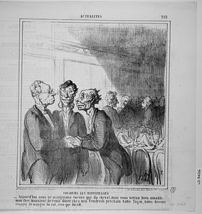 TOUJOURS LES HIPPOPHAGES. – Aujourd’hui nous ne mangerons encore que du cheval, mais vous seriez bien aimable mon cher Monsieur, de venir diner chez moi Vendredi prochain sans façon, nous devons essayer de manger du rat, rien que du rat.