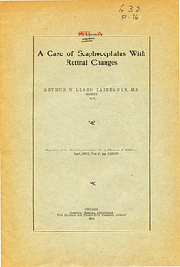 A case of scaphocephalus with retinal changes