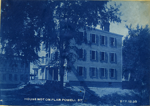 [House not on plan Power Street]