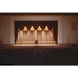 Stage, Alumni (Blackman) Auditorium, 1949