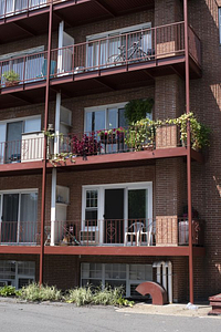 Apartment balconies in Reading