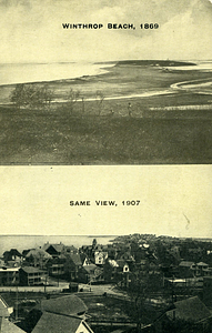A Post Card Picture of Winthrop Beach Before and After.