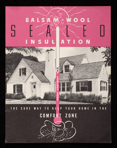 Balsam-Wool sealed insulation, the sure way to keep your home in the comfort zone, Wood Conversion Company, First National Bank Building, St. Paul, Minnesota
