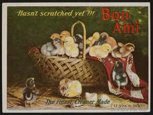 Trade Card for The Bon Ami Company, cleaner, New York, 1907
