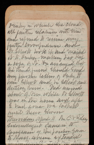 Thomas Lincoln Casey Notebook, March 1895-July 1895, 046, Denby in which she closed