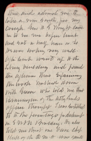 Thomas Lincoln Casey Notebook, November 1889-January 1890, 27, there and [illegible] me to