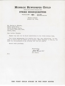 Letter from Dot Breard to Charles L. Whipple