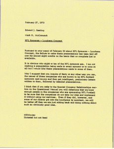 Memorandum from Mark H. McCormack to Edward J. Keating