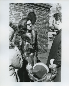 Elizabeth Holtzman in fur coat