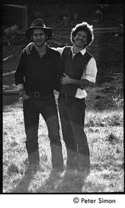 Stephen Diamond (left) and Peter Gould, Montague Farm Commune