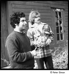 Richard Wizansky (left) and Laurie Dodge, Tree Frog Farm Commune
