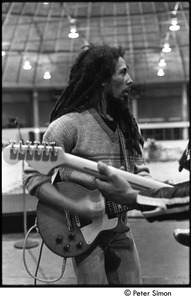 Bob Marley and the Wailers rehearsing: Bob Marley