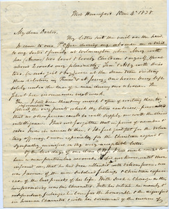 Letter from John Griscom to Samuel Boyd Tobey