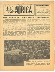 New Africa volume 4, number 10