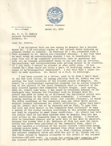 Letter from Ira H. Latimer to W. E. B. Du Bois