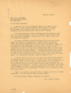 Letter from W. E. B. Du Bois to Mrs. E. R. Alexander