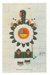 Wo Peen's Painting of Sun-Buffalo Dancer - Woman (Postcard)
