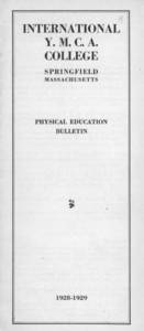 Physical Education Bulletin (1928-1929)