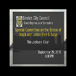 Special Committee on the Status of Black and Latino Men and Boys recording, September 29, 2015