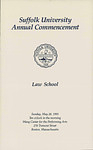 1995 Suffolk University commencement program, Law School