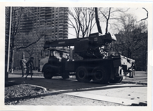 Boston Parks and Recreation Department truck in Boston Common