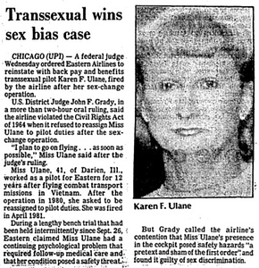 Transsexual Wins Sex Bias Case