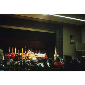 NU 75th anniversary ceremony in Alumni Auditorium