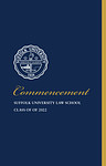 2022 Suffolk University commencement program, Law School