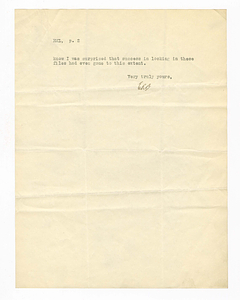 Letter from Emory Buckner to Robert Morss Lovett, November 24, 1927