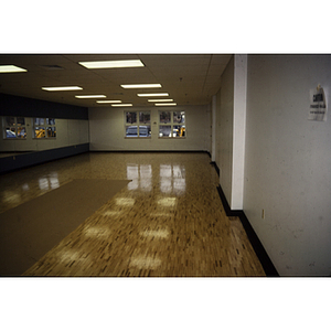 Empty dance and fitness room