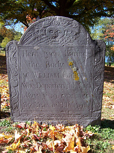 William Green headstone, Old Burying Ground, Wakefield, Mass.