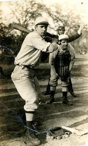 Manuel Correa as catcher in baseball game