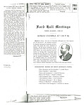 Ford Hall Meetings program, March 6, 1909