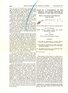 Mental features of congenital syphilitics; Diagnostic value of Lange's gold sol test (based on 500 examinations of the spinal fluid)