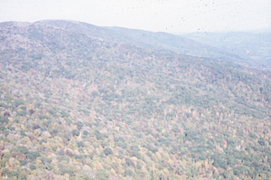 Aerial oblique view northwest to the Taconic Ridge on 14 October 1971.
