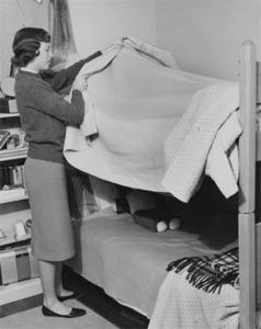 Nancy Crowell Making the Bed.
