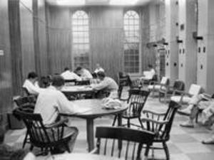 Studying in Stetson Library