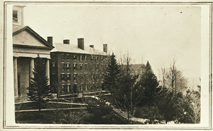 Johnson Chapel and South College dormitory at Amherst College