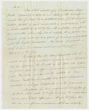 Copy of an unsigned letter attributed to Reverend William J. Carver, about 1851