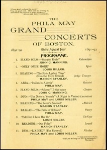 "Phila May Concert" (1891-92)