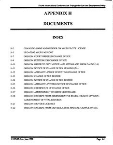 Appendix H: Documents