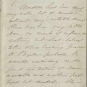 Letter from Oliver Wendell Holmes to William Hunt