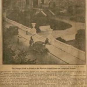 "Memorial to dead of Base Hospital 5, Harvard." October 12, 1928.